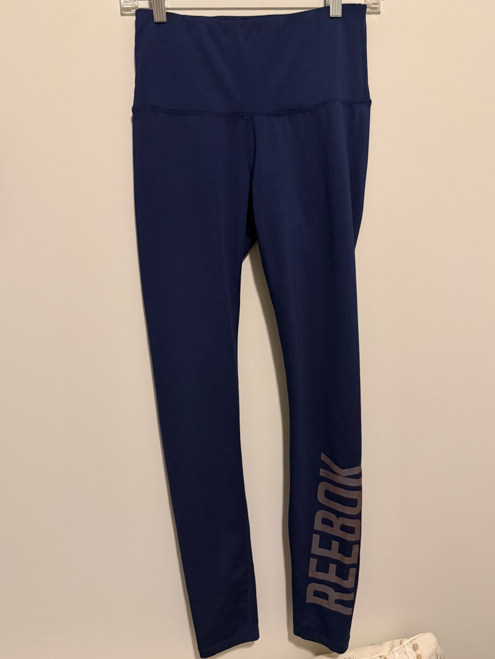 Reebok Navy High-Waist Leggings